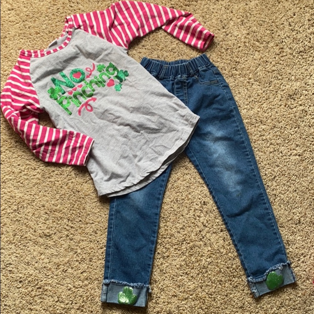 Girls size 8 St Pattys outfit